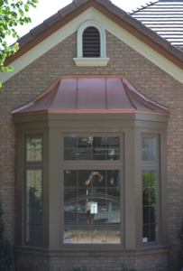 Copper Bay Window Roofing | CMS Metal Fabrication